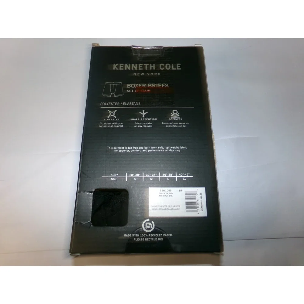 NIP MENS KENNETH COLE FLEX COMFORT BOXER‎ BRIEF UNDERWEAR~SZ SM~
